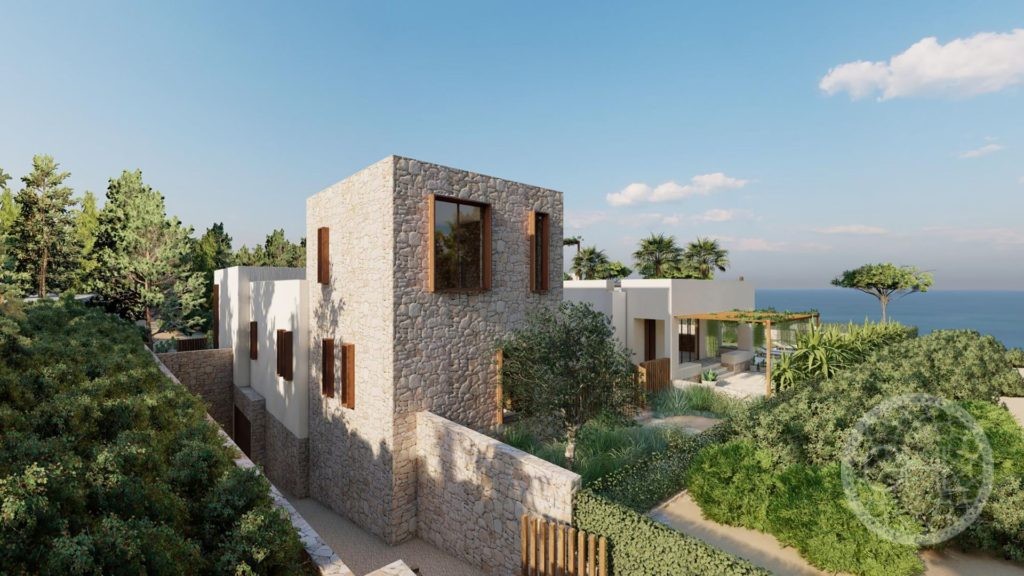 Villa avec vue imprenable sur la mer et le littoral avec projet de rénovation