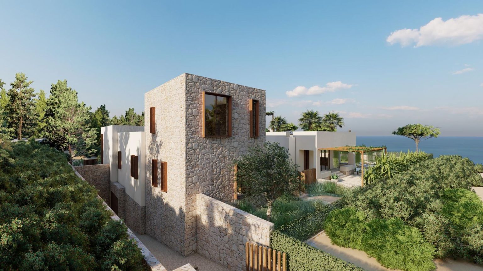 Impresionante villa con vistas al mar y la costa con proyecto de renovación