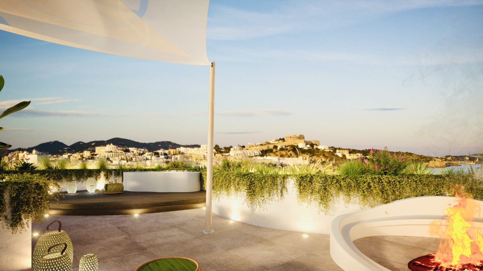 The best penthouse in Ibiza with sea and Dalt Vila views