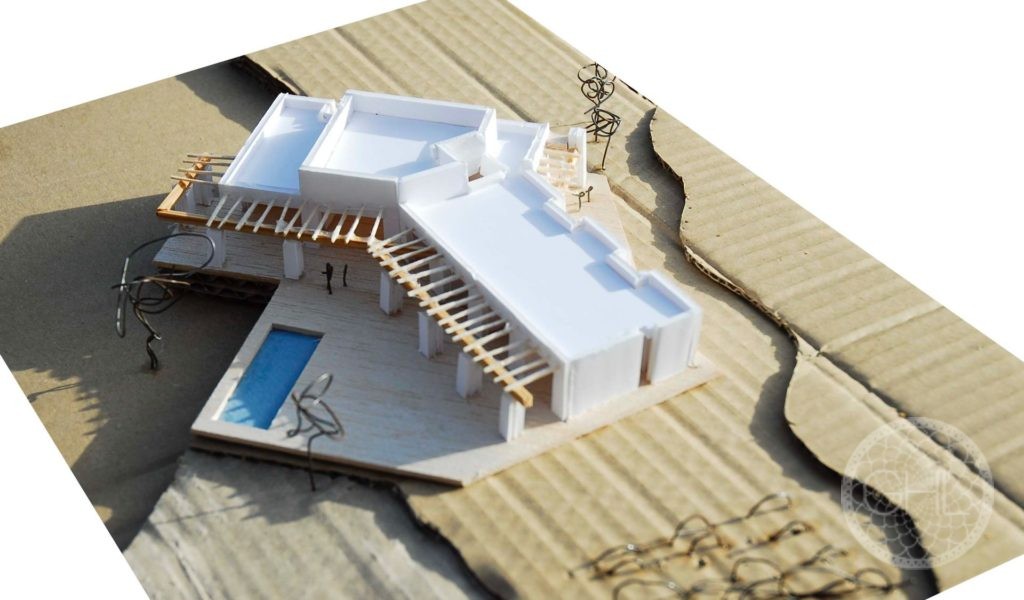 Élégant projet de villa rustique avec licence vendu clé en main
