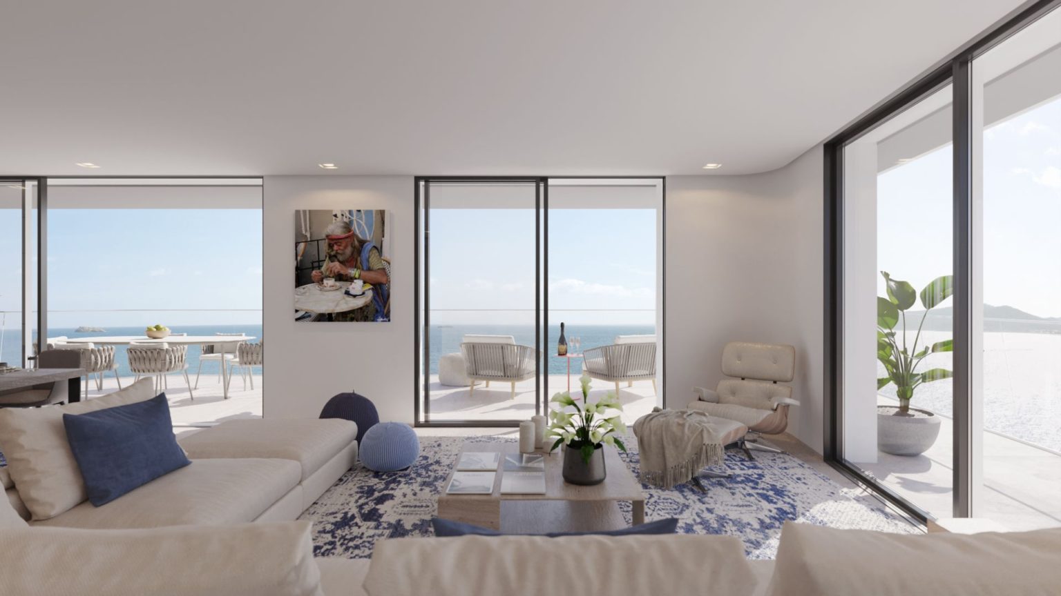 Ultra luxurious penthouse in first line to the sea