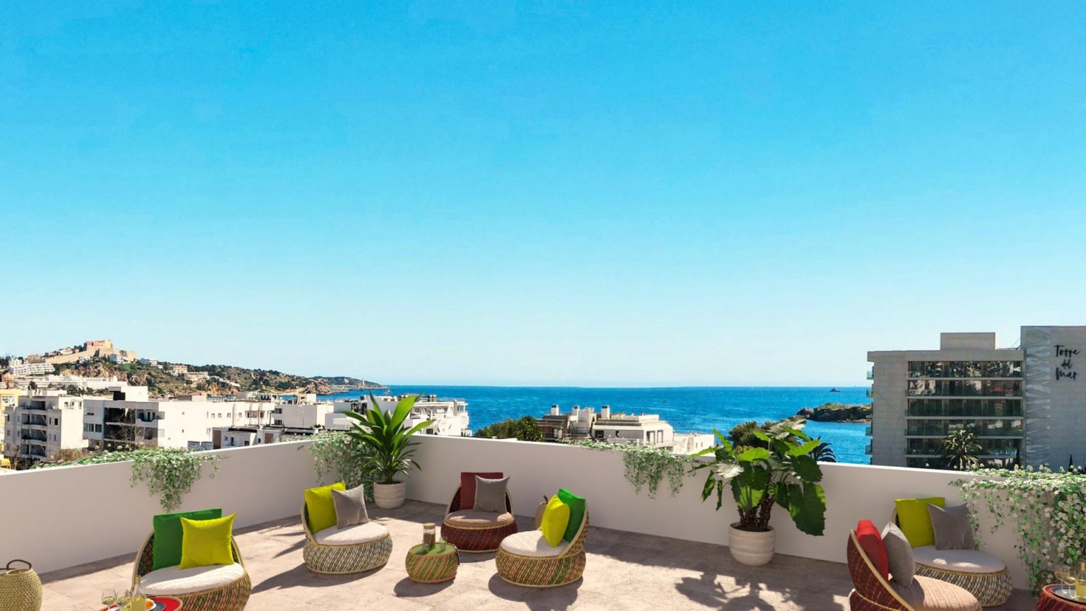 Appartement de style de vie près de la plage à Ibiza Town, avec gestion locative gratuite pour les investisseurs