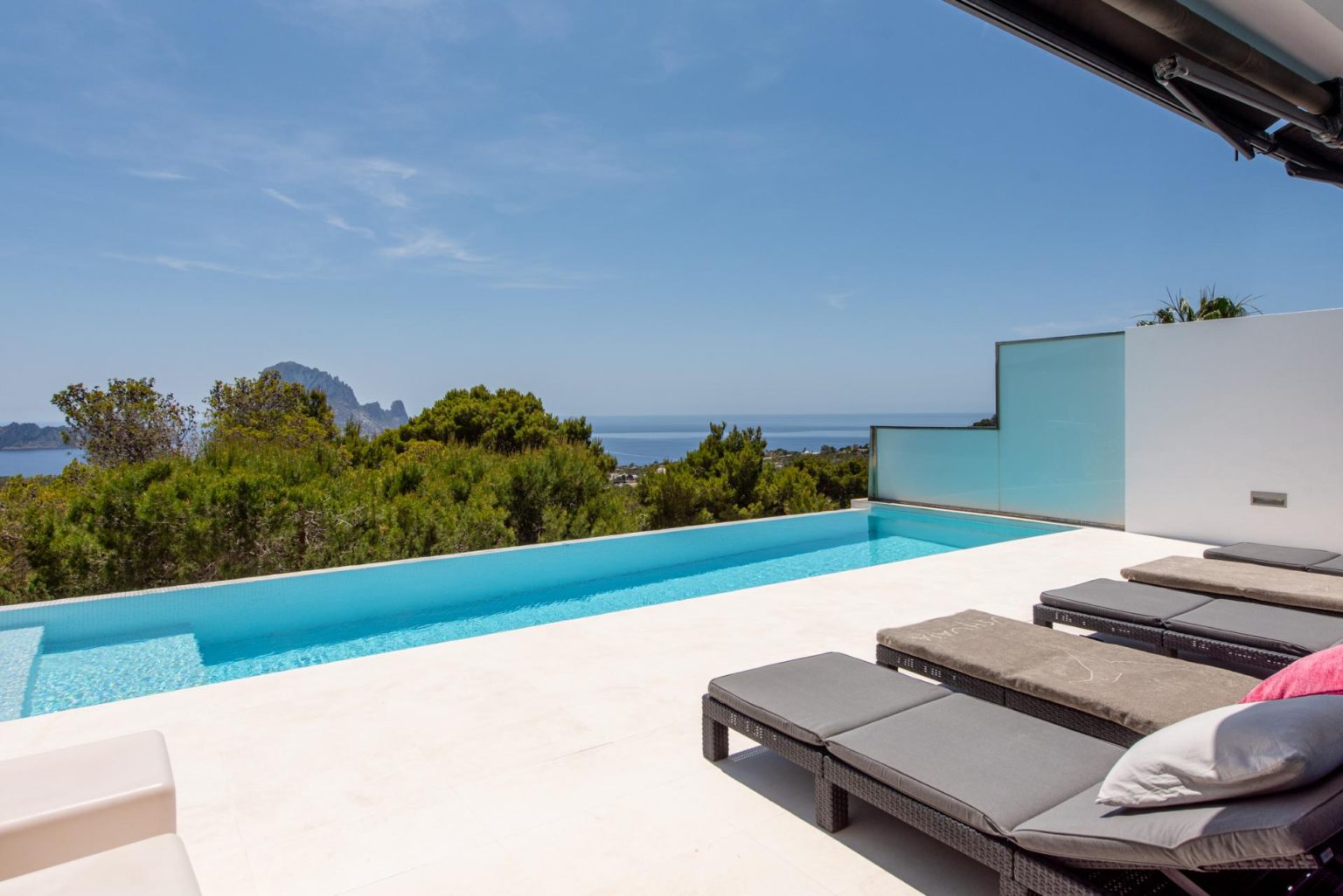 Elegant hillside villa overlooking Es Vedrà